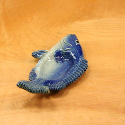 グレ/メジナ・陶芸作品　豆皿（陶 さかな 箸置き） 3枚目の画像