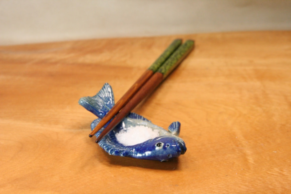 グレ/メジナ・陶芸作品　豆皿（陶 さかな 箸置き） 8枚目の画像