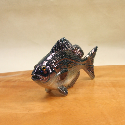 グレ/メジナ（15cm型）・陶芸作品 置物（陶 さかな フィギュア） 立体