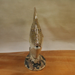 グカワハギ（22cm型）・陶芸作品 置物（陶 さかな フィギュア） 4枚目の画像