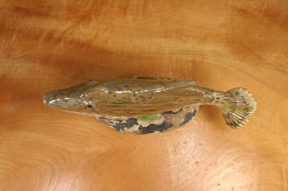 グカワハギ（22cm型）・陶芸作品 置物（陶 さかな フィギュア） 8枚目の画像