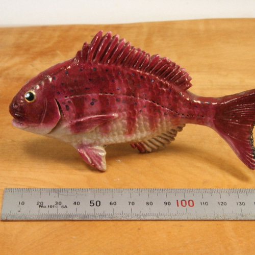 マダイ（15cm型）・陶芸作品 置物（陶 さかな フィギュア） 立体