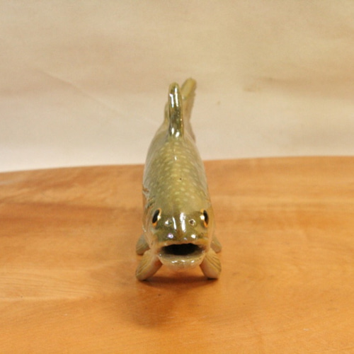 イワナ（19cm型）・陶芸作品 置物（陶 さかな フィギュア） 立体