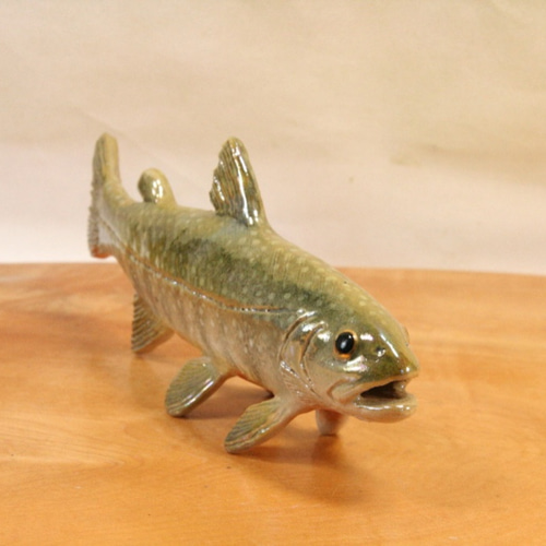 ハンドメイド 27cmイワナ フィギュア 魚模型 レプリカ 釣り 置物