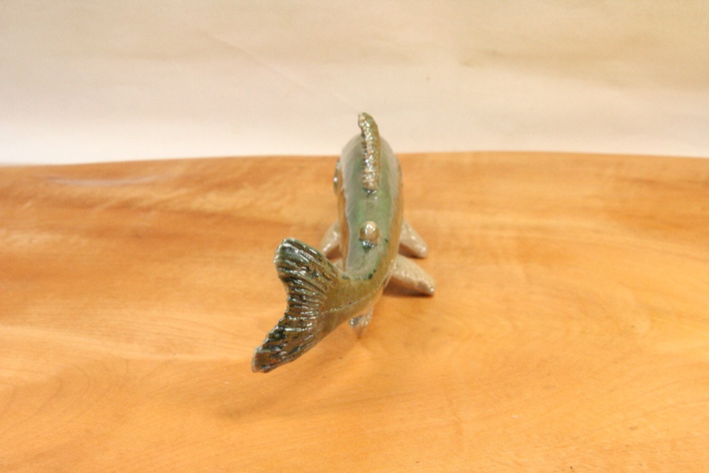 アユ（20cm型）・陶芸作品 置物（陶 さかな フィギュア）