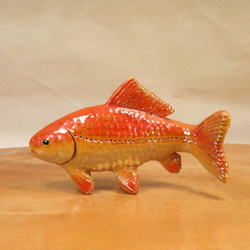 アマゴ（19cm型）・陶芸作品 置物（陶 さかな フィギュア） 立体