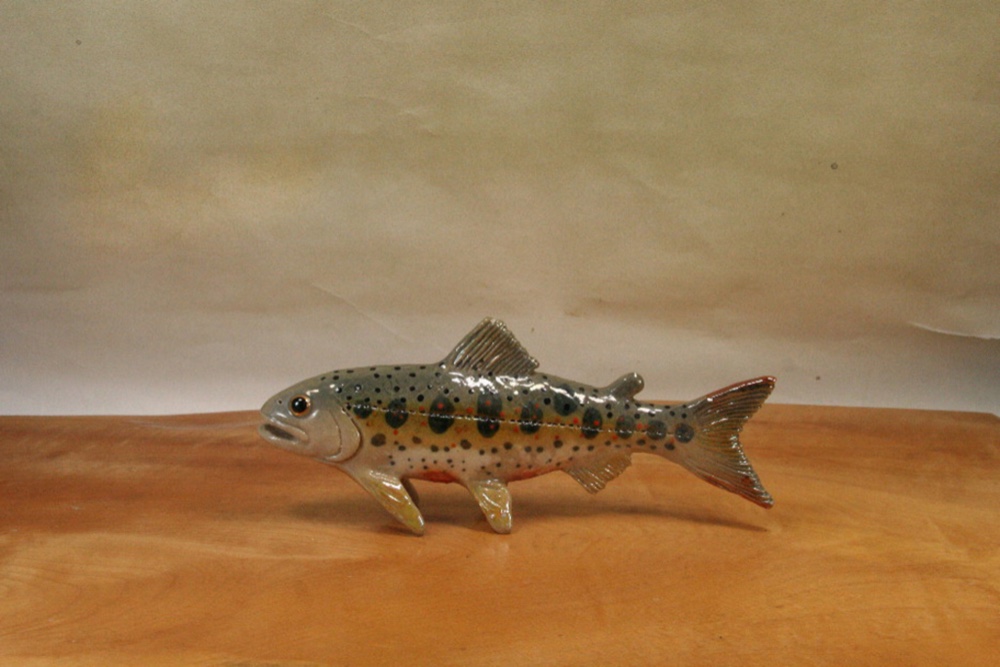 ノリタケ スタジオコレクション 渓流魚 2匹 希少品