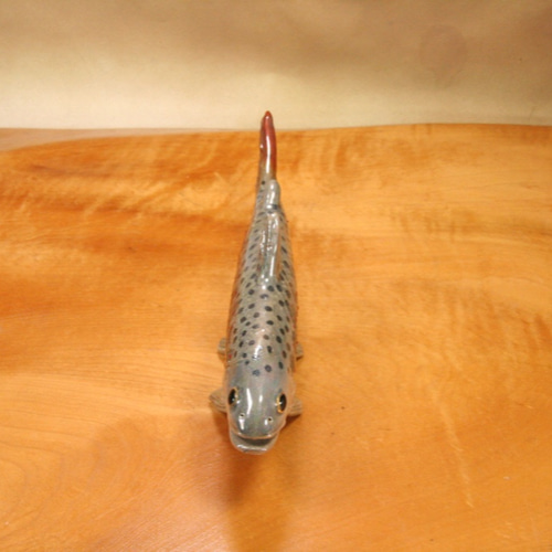 アマゴ（19cm型）・陶芸作品 置物（陶 さかな フィギュア） 立体