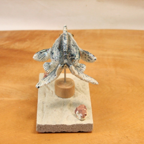 魚形陶芸作品 イワナ 陶芸作品 置物 mini（陶 さかな フィギュア） : やすだ陶