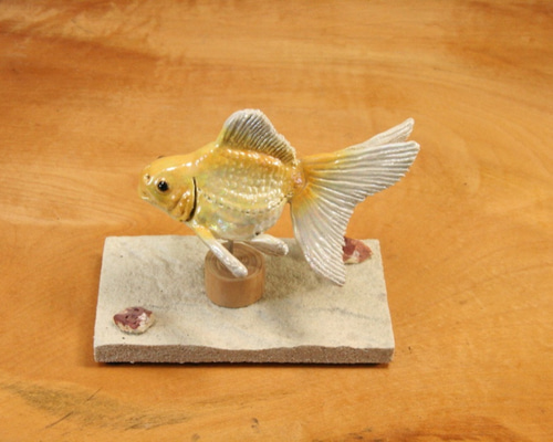 オオモンハタ　フィギュア　魚寸27cm 【第10回日本彫刻コンクール入選作品】 オオモンハタフィギュア魚寸27cm 【第10回日本彫刻コンクール