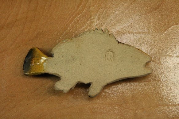 カサゴ（浅瀬型）・陶芸作品 箸置き（標準型-大）（陶 さかな） 6枚目の画像