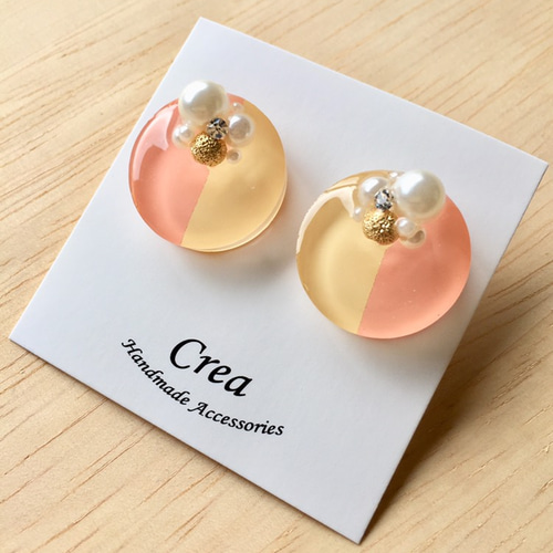 CCロゴ ピアス バイカラー 351212500_5.jpg