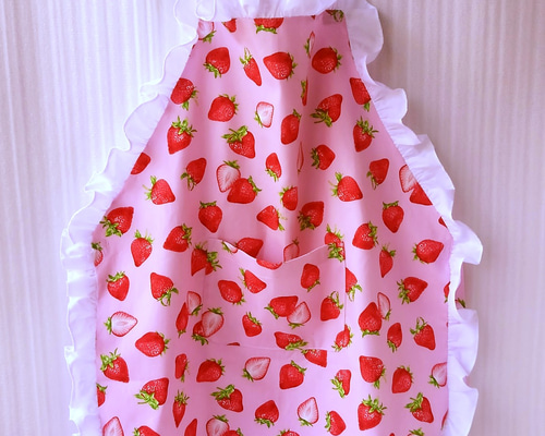 memeki☆ オーダー ハンドメイド フリル キッズエプロン フリルがかわいいこどもギャザーエプロンの作り方～How to make