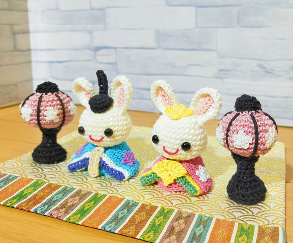 ハンドメイド お雛様 ひな人形 あみぐるみ - メルカリ