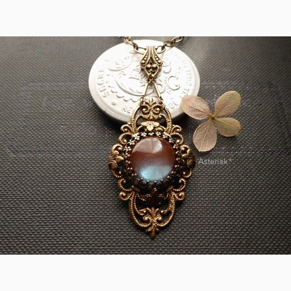 アンティーク サフィレット ＊ フィリグリー ネックレス ネックレス