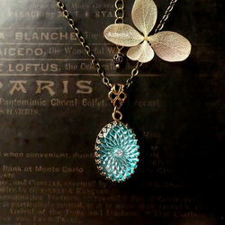 大粒20mm ヴィンテージ サフィレット サフィリーン 花のフィリグリー