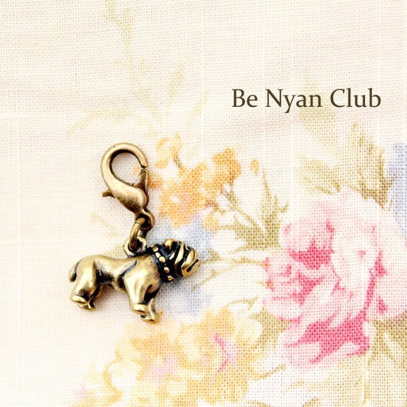 ミニフックチャーム★どすこいブルさん★立体チャーム【3点で送料無料】charm shop ＊nyanzip＊ 4枚目の画像