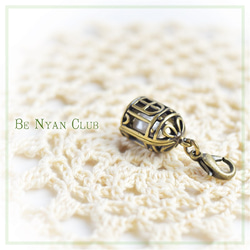 ミニフックチャーム★パール玉たまごの鳥かご★立体チャーム【3点で送料無料】charm shop ＊nyanzip＊ 3枚目の画像