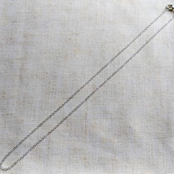 【5本set】留め具つきネックレス　あずきチェーン　シルバー（ホワイト）41cm　N1 7枚目の画像