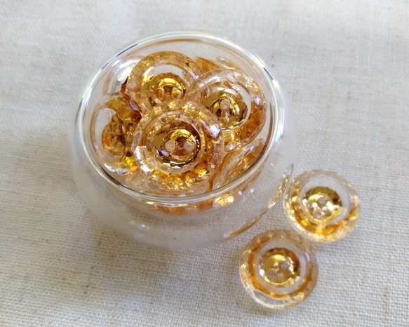 18mm　 ジュエリーカット　きらきらアクリルボタン　２０個　P450 2枚目の画像