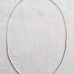 【5本set】留め具つきネックレス　ベネチアンチェーン　シルバー（ブラック）40cm　N16 4枚目の画像