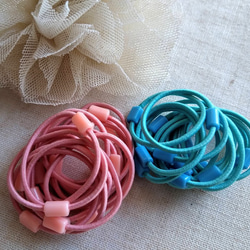 ヘアゴム リングゴム 段染め カラフル ラメ 選べる 6本セット【特大