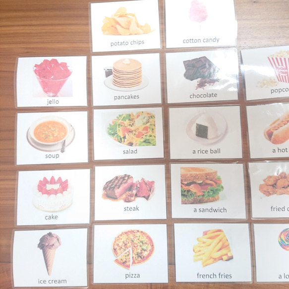 英語のフラッシュカード【食べ物】 2枚目の画像