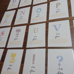 英語アルファベットのフラッシュカード！書き込みOkay 2枚目の画像