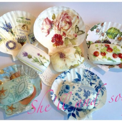 【手描き】　お皿　4枚セット　オリジナル　トールペイント 手描き】お皿4枚セットオリジナルトールペイント