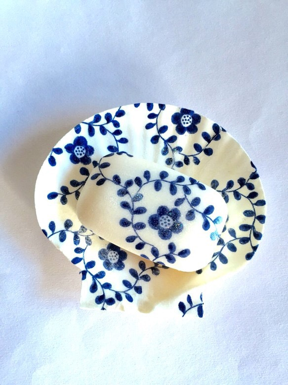 手描き】 お皿 4枚セット オリジナル トールペイント 手描き】 お皿 4