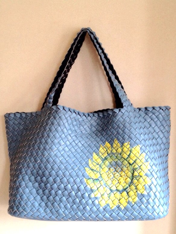 ひまわりのメッシュトートバッグ