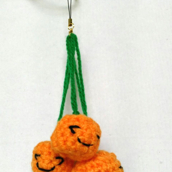 ころんとかぼちゃ飾り（小）3個セット　パンプキン　ハロウィン オーナメント 3枚目の画像