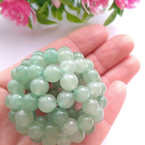 天然石グリーンアベンチュリン神聖幾何学フラーレン