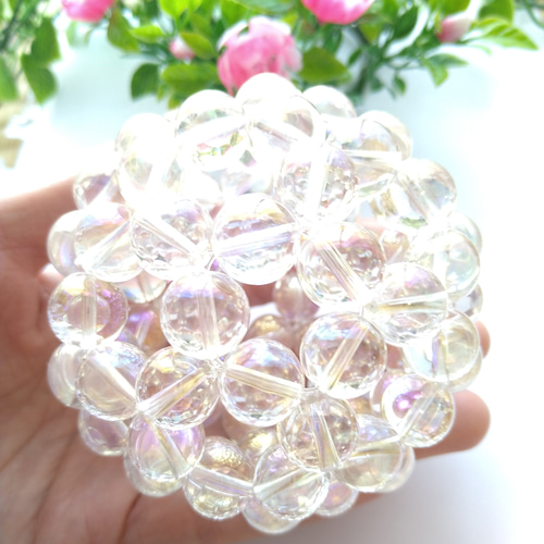 オーロラクォーツ12mm球 神聖幾何学フラーレン その他インテリア雑貨 