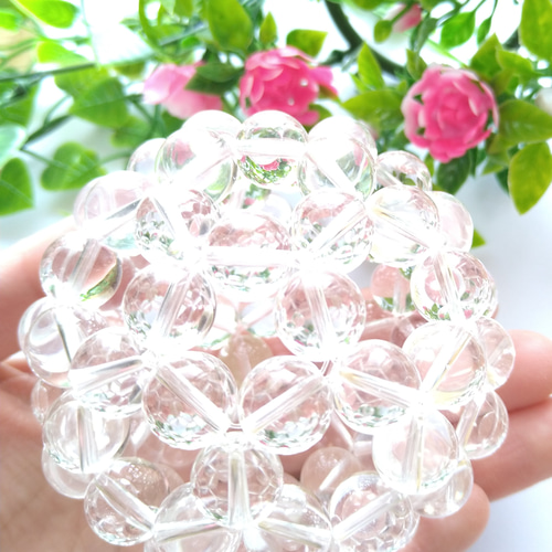 5Aアメジスト× 5A水晶☆フラーレンネックレス【28mm】◎神聖幾何学模様