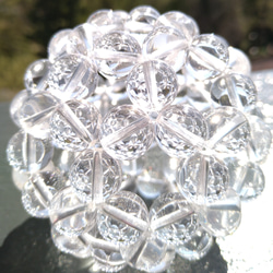 5A 水晶　12mm球 神聖幾何学フラーレン 4枚目の画像