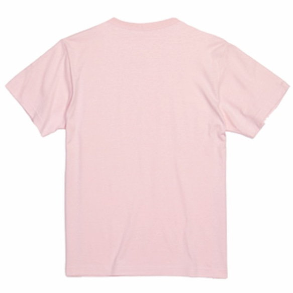 はなかんむり　くま&うさぎ　Tシャツ 5.6oz 綿100% ベビーピンク 4枚目の画像