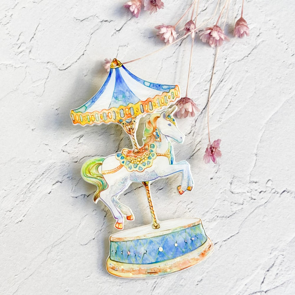 回転木馬 メリーゴーランドのブローチ ブローチ falso 通販 13073722