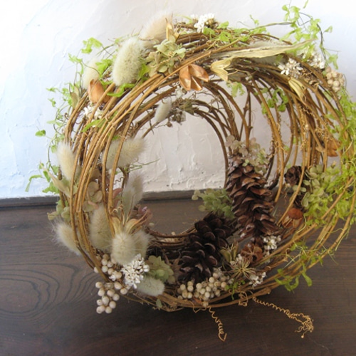 森のリース（置くリース） ドライフラワー BrightBerry 通販 317280