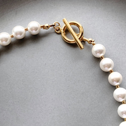 necklace  ♥︎  数量限定　♥︎  貝パール×ゴールド　ネックレス 3枚目の画像