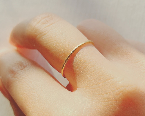 14kgf 華奢リング 重ね付け スタッキング 指輪・リング couleur