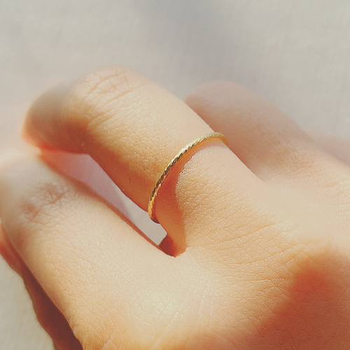 14kgf 華奢リング 重ね付け スタッキング 指輪・リング couleur