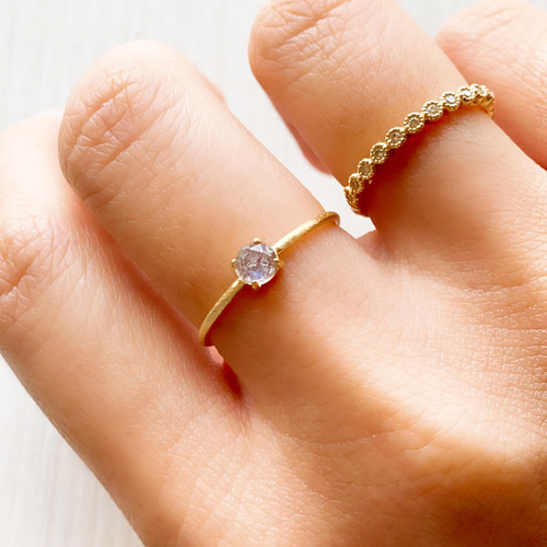 選べる天然石】引っかかりのない覆輪ベゼルリング(3mm石)0.1ct 選べる天然石】引っかかりのない覆輪ベゼルリング(3mm石)0.1ct