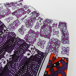 【送料無料】カンガのヨーク付きスカート｜アフリカ布スカート 5枚目の画像