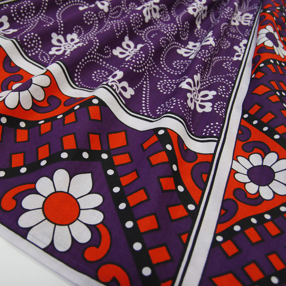 【送料無料】カンガのヨーク付きスカート｜アフリカ布スカート 6枚目の画像