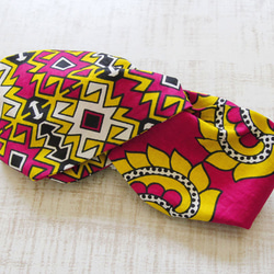 カンガのヘアターバン｜幅広ボリューム / アフリカ布ターバン 2枚目の画像