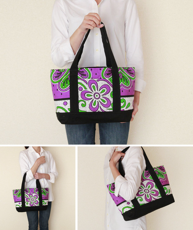 アフリカ布『カンガ』のトートバッグ