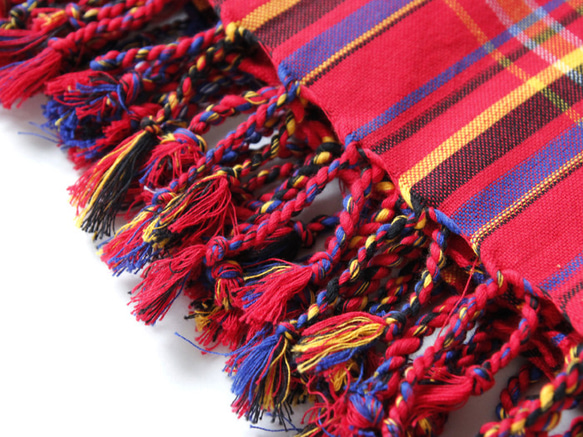 ケニアの綿織物 キコイ　ショール / ストール 2枚目の画像