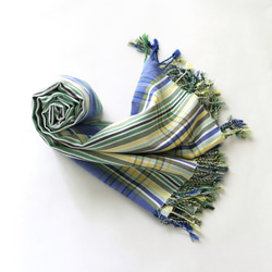ケニアの綿織物 キコイ　ショール / ストール 1枚目の画像