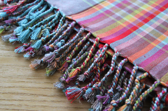 ケニアの綿織物 キコイ　ショール / ストール 3枚目の画像